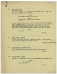 Moe Howard's 32pp. Script Dated April 1937 for The Three Stooges Film ''Cash and Carry'', With Different Working Title -- Annotations in Moe's Hand & 2 Additional Pages of Script Changes -- Very Good